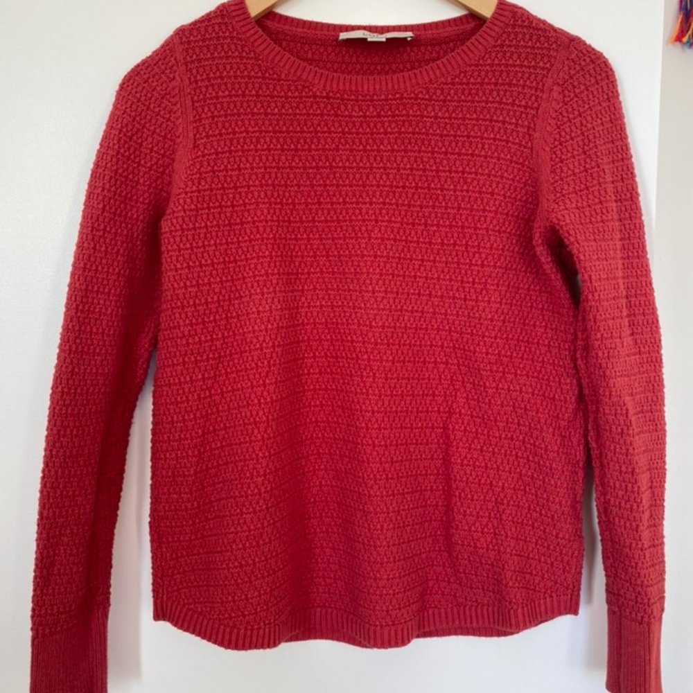 Loft Crew Sweater Red, Size S